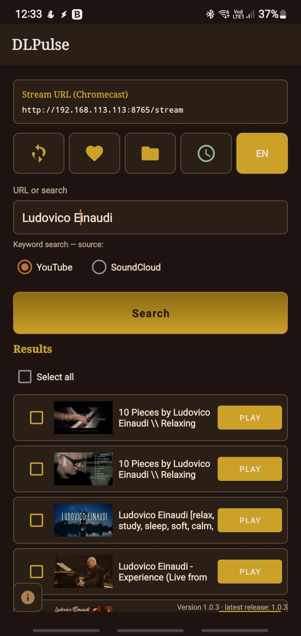 DLPulse Android on phone